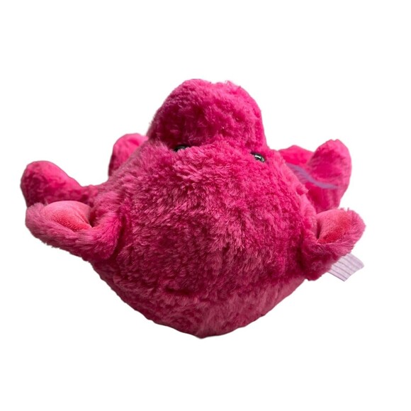 RUSS BERRIE VENUS Pink￼ Plush Bear Stuffed Animal Toy Purple Sheer Bow Vintage - Picture 10 of 13